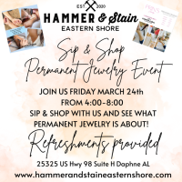 Hammer & Stain Eastern Shore Sip & Shop Permanent Jewelry Event - March 24