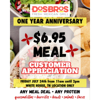 Dos Bros 1 Year Anniversary