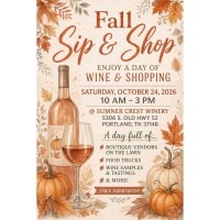 Fall Sip & Shop - Sumner Crest Winery