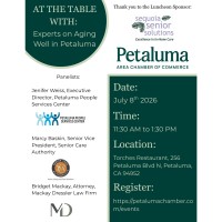 At the Table with Experts on Aging Well in Petaluma