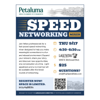 Speed Networking Mixer - brought to you by the Ambassador Committee of the Petaluma Area Chamber of Commerce
