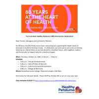 Healthy Petaluma 80th Anniversary Celebration