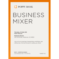 Poppy Bank Business Mixer