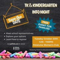 PEF's 3rd Annual TK & Kindergarten Info Night