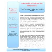 'First Thursday' - Labor Law Seminar Series