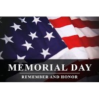 Closed for Memorial Day