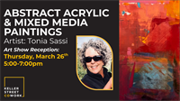 Abstract Acrylic & Mixed Media Paintings with Tonia Sassi