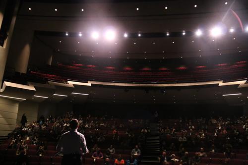 Russ speaking at an international conference