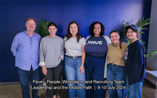 Cohort of Pave employees, from the People/HR team, who recently completed Leadership and the Middle Path