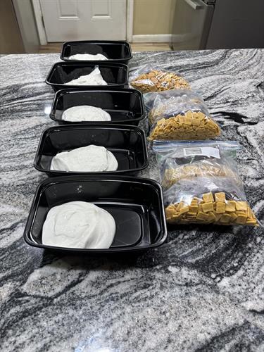 yogurt bowl with granola crunch and blueberries