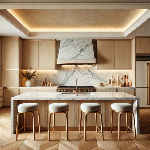 Modern kitchen remodeling project in St. Pete with custom cabinetry and lighting