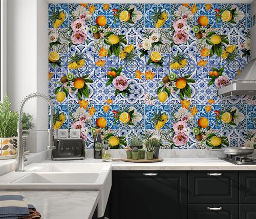 Sicilian Tile Wallpaper Sicilian Tile Wallpaper