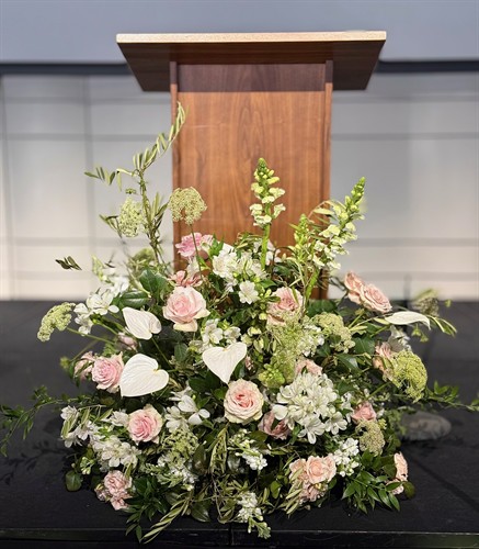 Celebration of Life Podium Florals