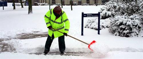 We do commercial snow removal.