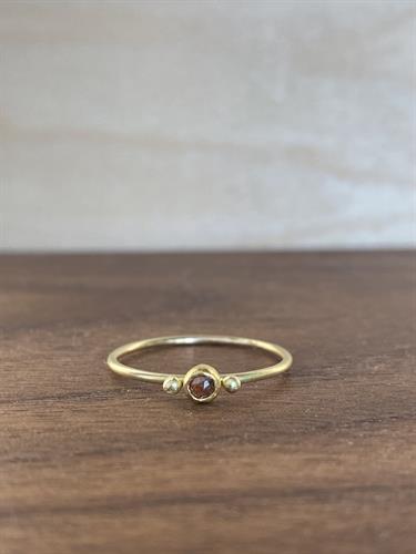 Rosecut Diamond 18k Gold Ring by Siedra Loeffler Studio