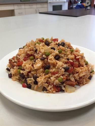 We offer gluten-free dishes - this Spanish Rice is one of many