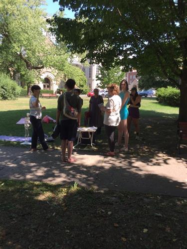 Connecting with visitors and locals at DeWitt