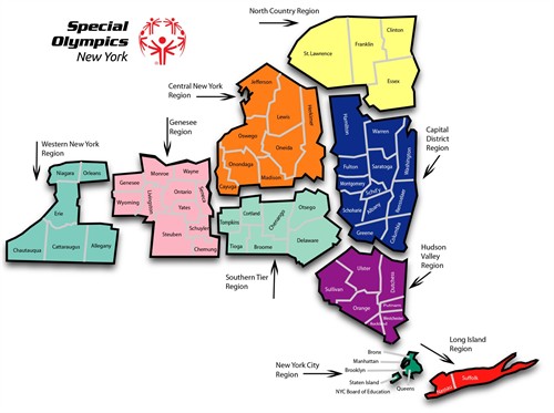 Special Olympics NY by Region