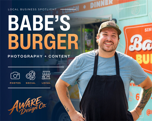 First business I've been able to meet and do some content for - Babes Burger!