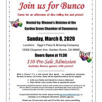 Bunco - Women's Division of the Garden Grove Chamber