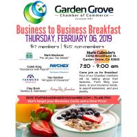 Business to Business Breakfast Meeting 2019