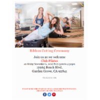 IN PERSON - Ribbon Cutting Ceremony - Club Pilates