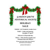 Holiday Sale - Garden Grove Historical Society