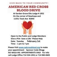 Blood Drive at the Elks Garden Grove