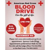 Blood Drive at the Elks Garden Grove