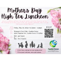 WD: Mother's Day High Tea Luncheon