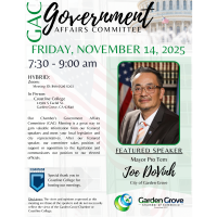 Government Affairs Committee Meeting 2025