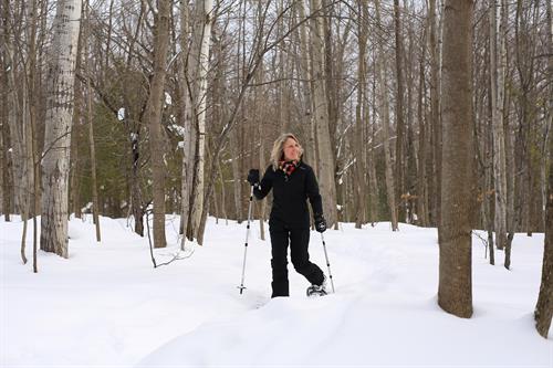 Snowshoe on our trails