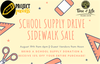 Project Pencils School Supply Drive Sidewalk Sale