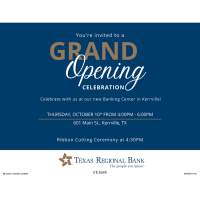 Texas Regional Bank - Grand Opening Celebration & Ribbon Cutting