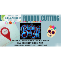 Ribbon Cutting for Bluebonnet Body Art