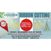 Ribbon Cutting for the Kerrville Christmas Lighting Corp.