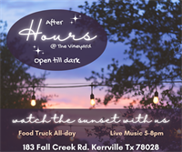 After Hours at Turtle Creek Vineyard