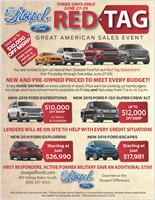 *Ken Stoepel Ford's Red Tag Great American Sales Event*