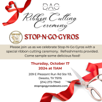 DAC Ribbon Cutting- Stop N Go Gyros