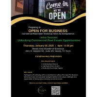 Open for Business: Commercial Real Estate Workshop Series w/ Charlondra Thompson