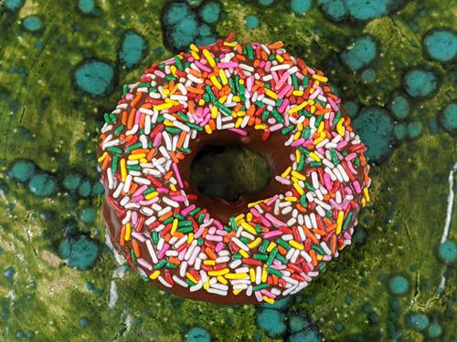 Chocolate Glaze with Sprinkles Chocolate Glaze with Sprinkles