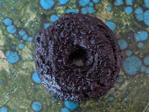 Blackout Donut - Chocolate Old Fashioned with Chocolate Glaze and Chocolate Sprinkles Blackout Donut - Chocolate Old Fashioned with Chocolate Glaze and Chocolate Sprinkles