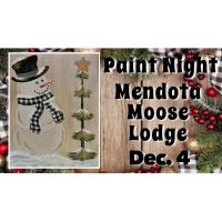 "Starlight Snowman" Paint Night at Mendota Moose Lodge