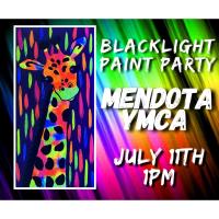 Blacklight Painting Party at the Mendota YMCA