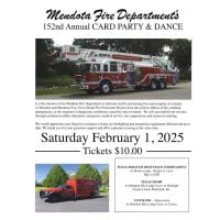 152nd Annual Mendota Fire Dept. Card Party and Dance