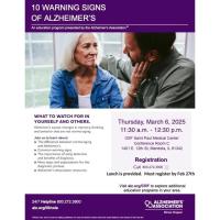 10 Warning Signs of Alzheimer's