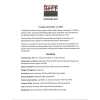 Veterans Day Program