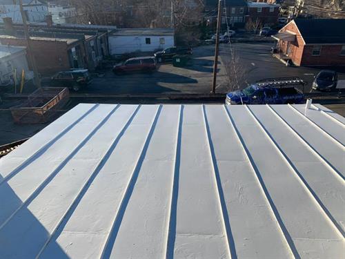 A Commercial Roof Sluggers Roofing did on Main Street , Shelbyville, KY.
