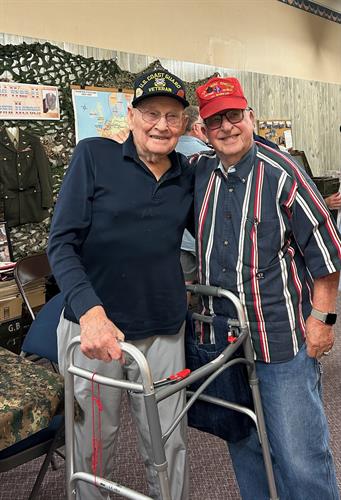 Noble Roberts (WWII Veteran) and Lee Ward