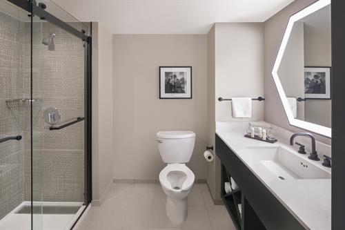 Completely renovated in 2019 the hotel offers shower or tub bathroom options for your next visit. 